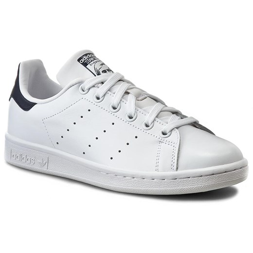 Buty sportowe damskie Adidas białe płaskie sznurowane 