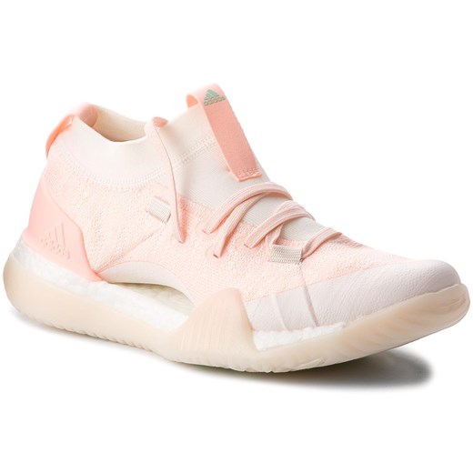 Adidas buty sportowe damskie pure boot różowe z tworzywa sztucznego bez wzorów1 wiązane 