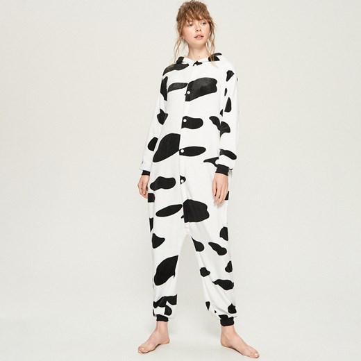 Sinsay - Onesie krowa - Biały