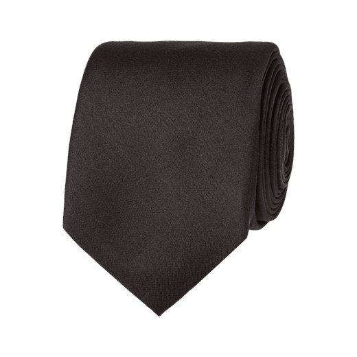 Krawat z jedwabiu o klasycznym fasonie szary Calvin Klein One Size Peek&Cloppenburg 
