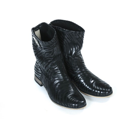 botki - skóra naturalna - model 270 - kolor czarny zebra  Zapato 36 zapato.com.pl