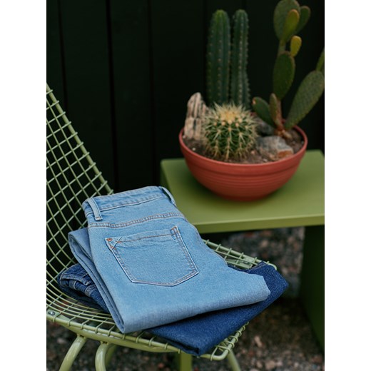 Reserved - Jeansy z bawełny organicznej - Niebieski Reserved  40 