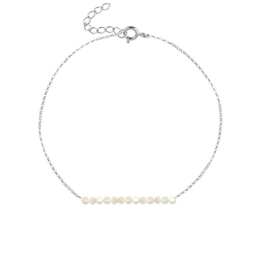 CZERWIEC - bransoletka srebrna z perłą