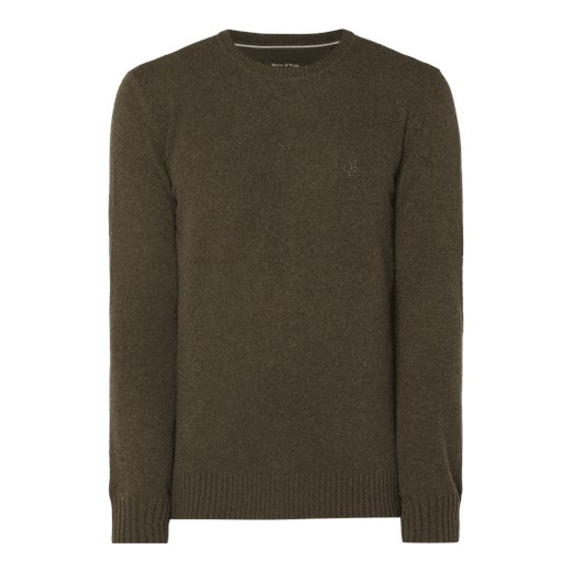 Sweter męski Marc O'Polo jesienny bez wzorów bawełniany 