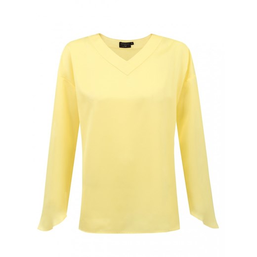 Bluzka żółta z dekoltem w serek AK ALLEXA Aneta Kręglicka X L'af  36 Eye For Fashion