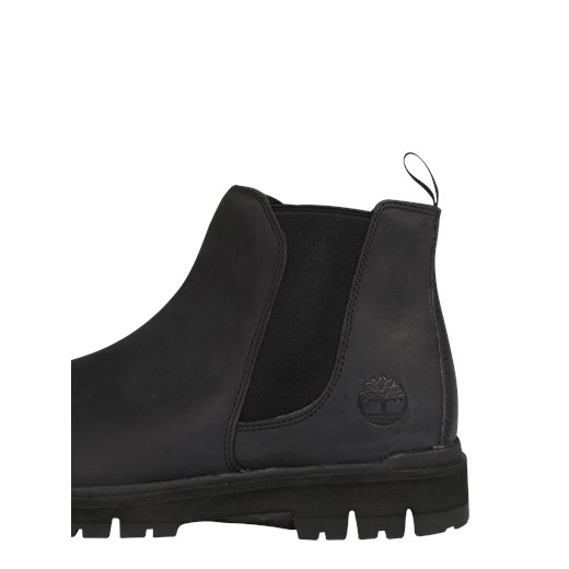 Buty zimowe męskie czarne Timberland skórzane 