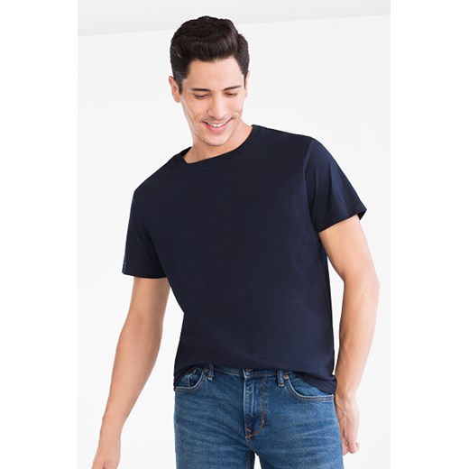 C&A Uniwersalny t-shirt – bawełna ekologiczna, Niebieski, Rozmiar: S