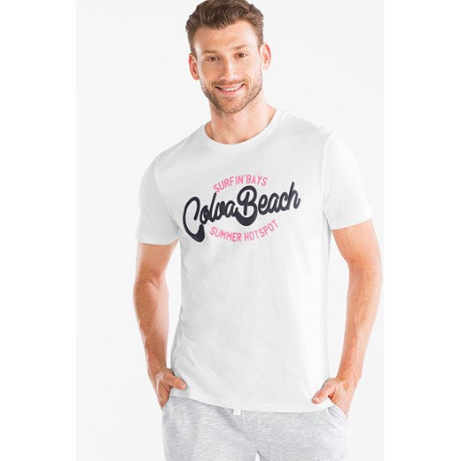 C&A T-shirt – bawełna ekologiczna, Biały, Rozmiar: XL