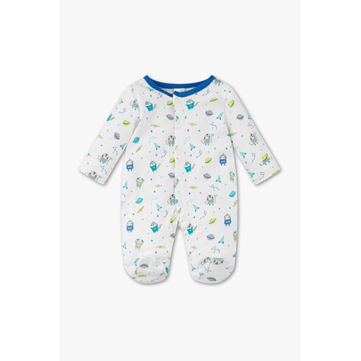 C&A Piżama niemowlęca – bawełna ekologiczna, Biały, Rozmiar: 50