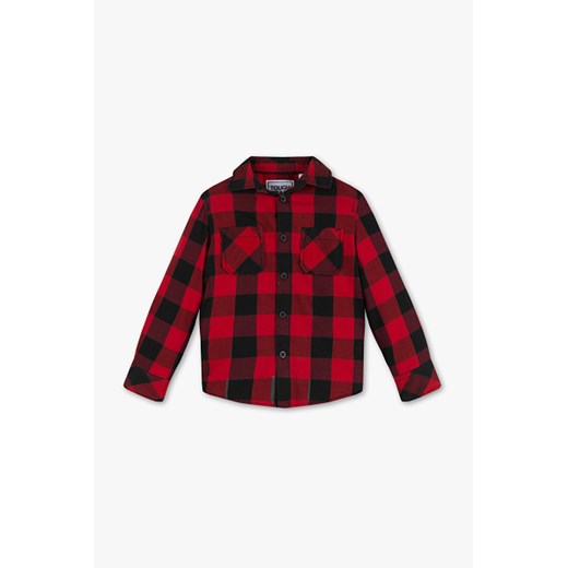 C&A Koszula flanelowa – bawełna bio – w kratę, Czerwony, Rozmiar: 104