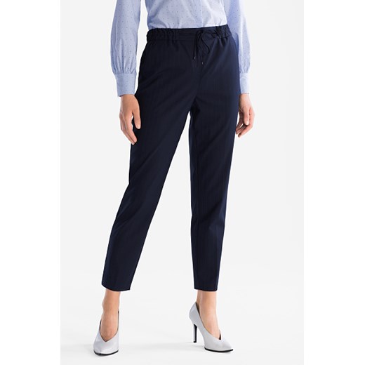 C&A Biznesowe spodnie z tkaniny-w jodełkę, Niebieski, Rozmiar: 36