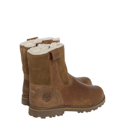 Buty zimowe dziecięce Timberland brązowe z zamszu śniegowce 