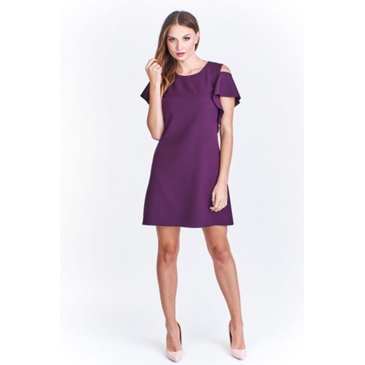 Sukienka La Perla midi jesienna trapezowa bez wzorów elegancka
