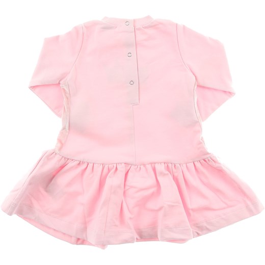 Odzież dla niemowląt różowa Monnalisa w nadruki 