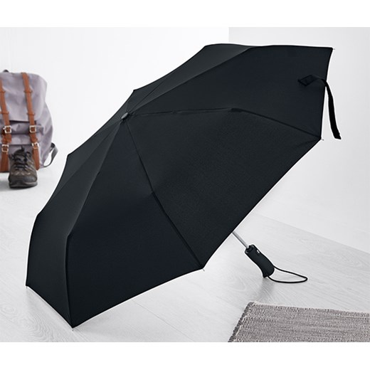 Czarny parasol Tchibo gładki casual 
