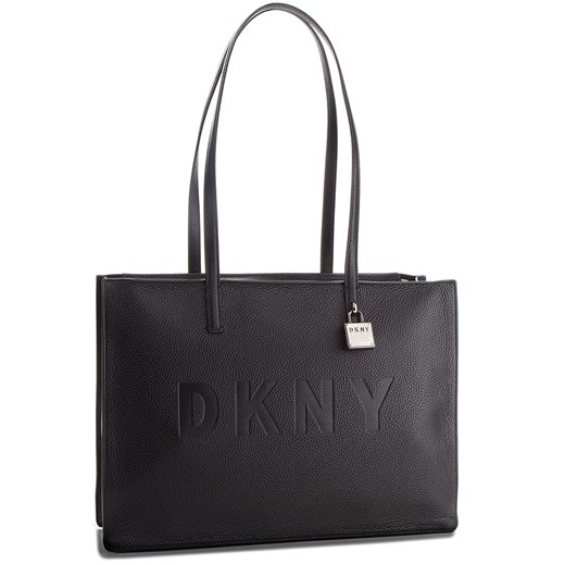 Shopper bag Dkny mieszcząca a7 bez dodatków na ramię elegancka 
