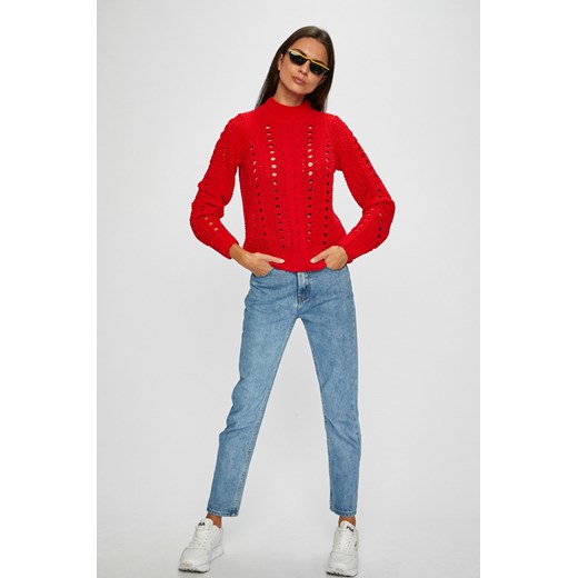 Sweter damski Vero Moda bez wzorów z okrągłym dekoltem 