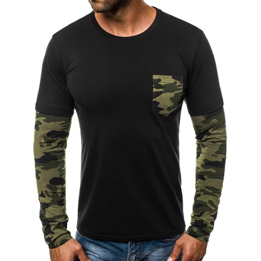 T-shirt męski Ozonee.pl w militarnym stylu 