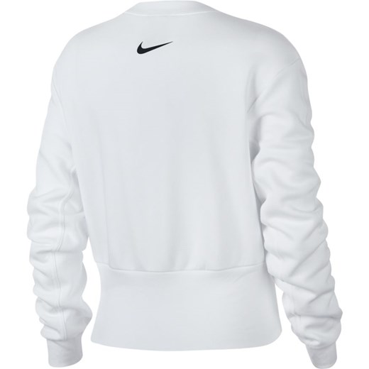 Bluza sportowa biała bez wzorów z bawełny 