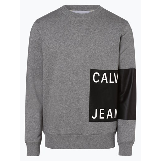 Calvin Klein Jeans - Męska bluza nierozpinana, szary  Calvin Klein M vangraaf