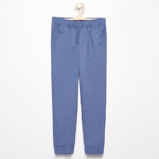 Reserved - Bawełniane spodnie JOGGER - Niebieski