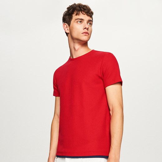 Reserved - Sweter z krótkim rękawem - Czerwony