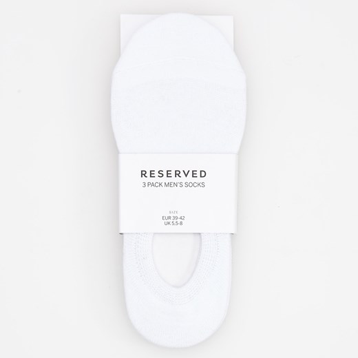 Reserved - 3 pack białych stopek - Biały
