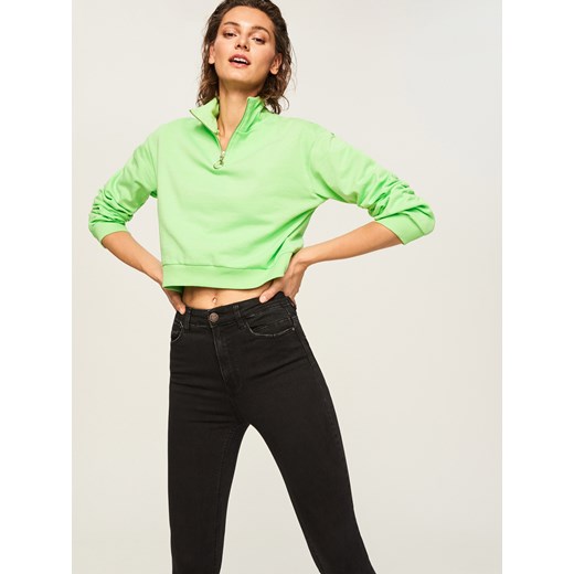 Reserved - Krótka bluza ze stójką - Zielony