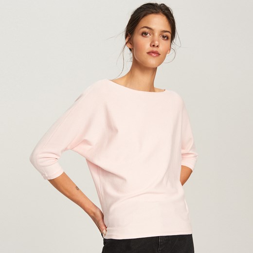 Reserved - Sweter - Różowy