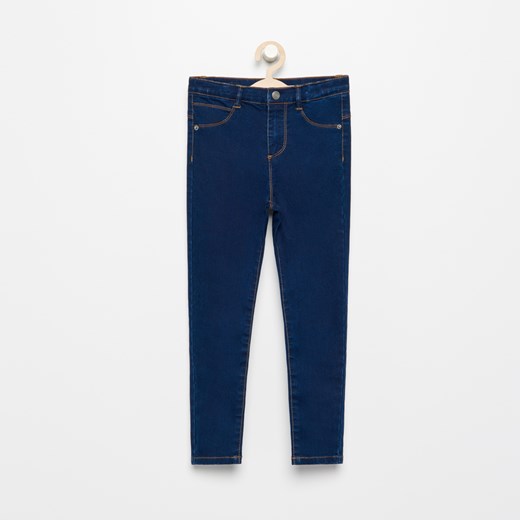Reserved - Jeansowe spodnie skinny z wysoką talią - Niebieski