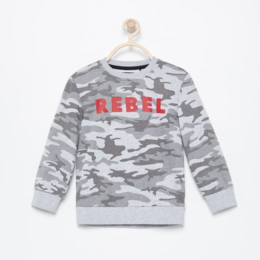 Reserved - Bluza moro Rebel - Jasny szar