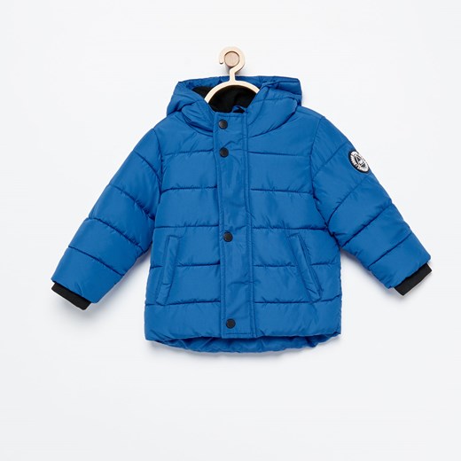 Reserved - Pikowana kurtka z kapturem - Niebieski