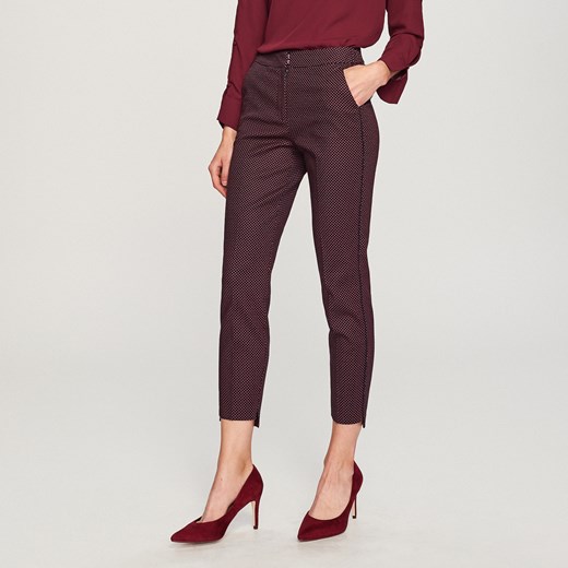 Reserved - Eleganckie spodnie we wzory - Wielobarwn