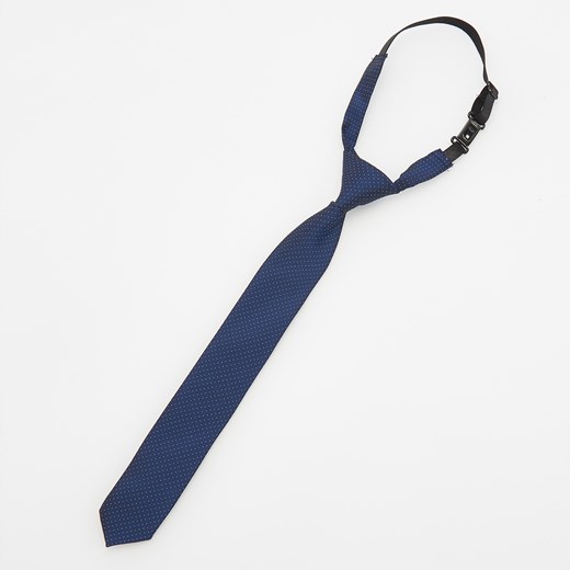 Reserved - Krawat z regulacją na karku - Granatowy