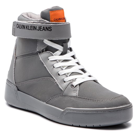 Sneakersy CALVIN KLEIN - Nigel Reflex Nylon S1773  Silver Calvin Klein  40 eobuwie.pl