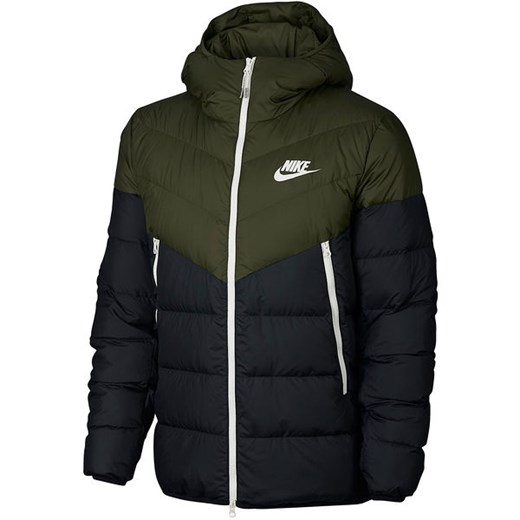 Kurtka puchowa męska Sportswear Down Fill Windrunner Nike (czarna/khaki)