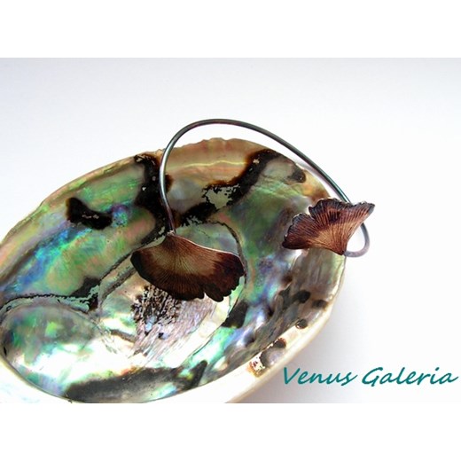 Bransoletka srebrna - Miłorzęby brązowe venus-galeria zielony dopasowane