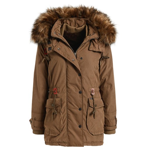 Parka damska Khujo brązowa
