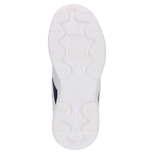 Buty sportowe damskie Fila wiązane białe na platformie ze skóry gładkie 