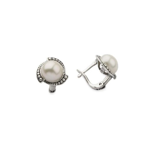 Kolczyki srebrne z perłami K3 1883  Polcarat Design  