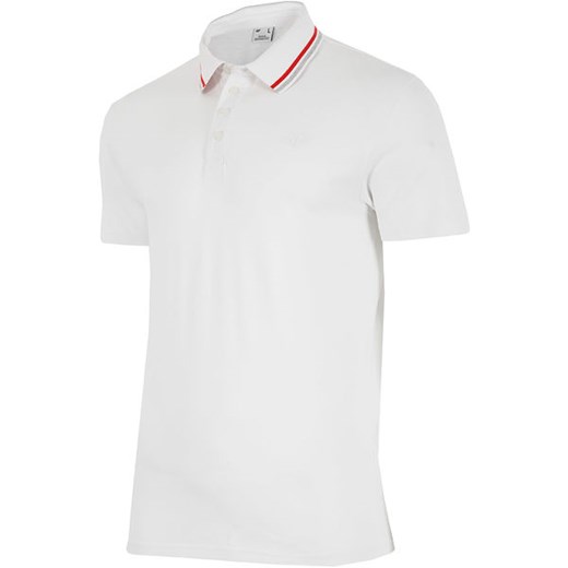 Koszulka męska polo H4L18 TSM029 4F (biała)