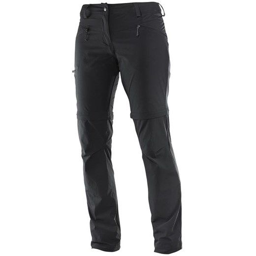 Spodnie trekkingowe damskie Wayfarer Straight Zip 2w1 Salomon (black)
