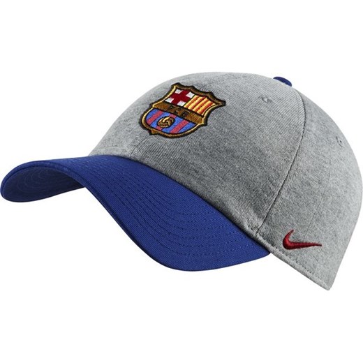 Czapka z daszkiem FC Barcelona Heritage 86 Nike (szaro-niebieska)