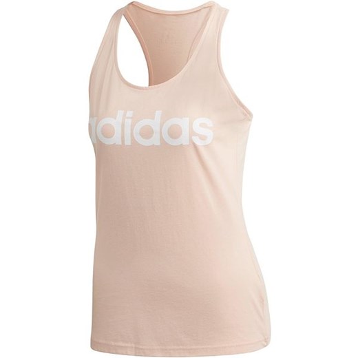 Koszulka damska bokserka Essentials Linear Slim Adidas (pudrowy róż)