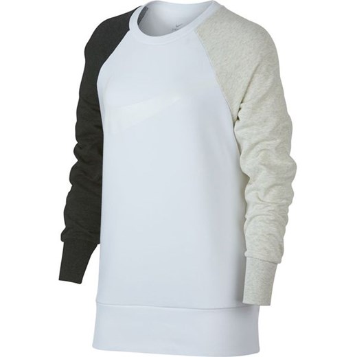 Bluza damska Dry Top Crew Swoosh Nike (biała)