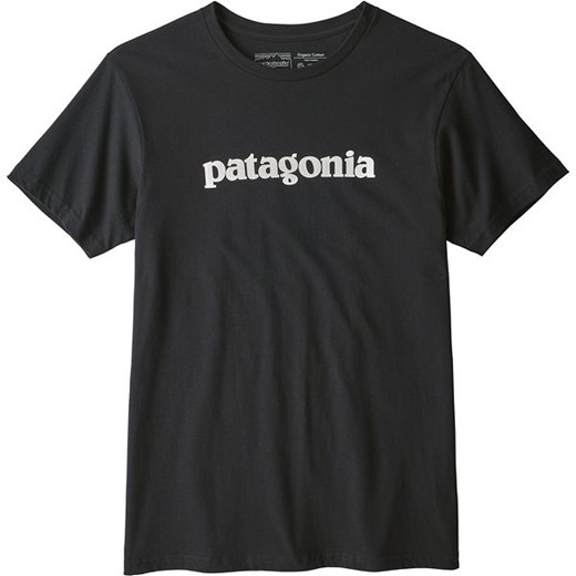 Koszulka męska Text Logo Organic Patagonia (black)