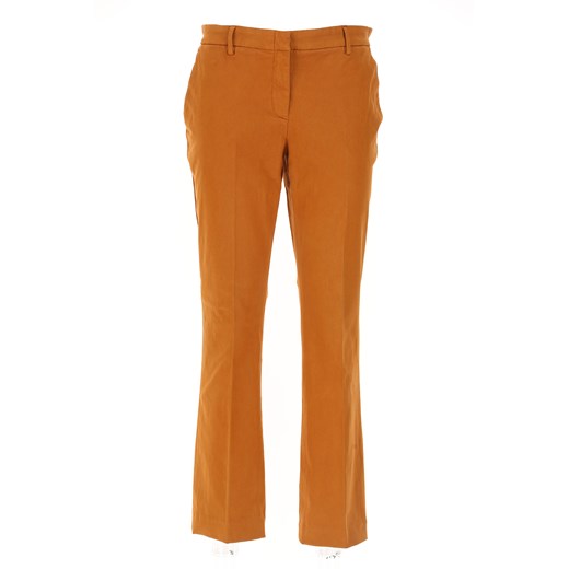 Spodnie męskie Lautre Chose pomarańczowe z elastanu 