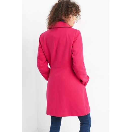 Różowy płaszcz damski ORSAY na zimę 