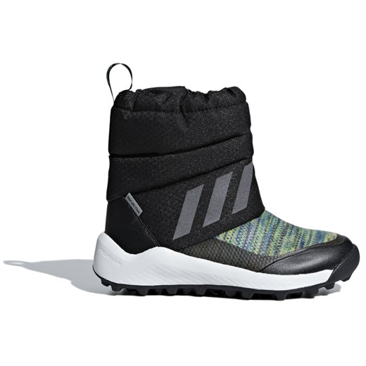 Buty zimowe dziecięce Adidas czarne bez zapięcia 