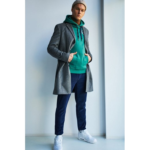 Płaszcz męski Calvin Klein casual wełniany 